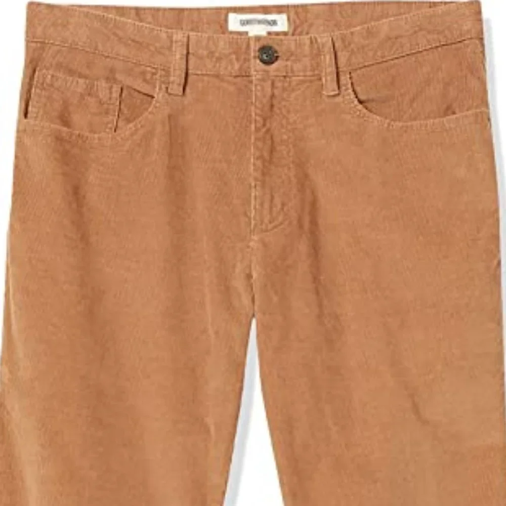 GOODTHREADS Straight-Fit 5-Pocket Comfort Stretch Corduroy Pants NEW WITH TAGS!